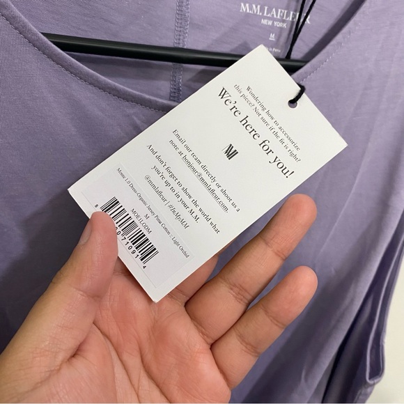 MM‎ Lafleur Monte Dress Jersey Cotton Light Orchid Medium - Picture 4 of 5